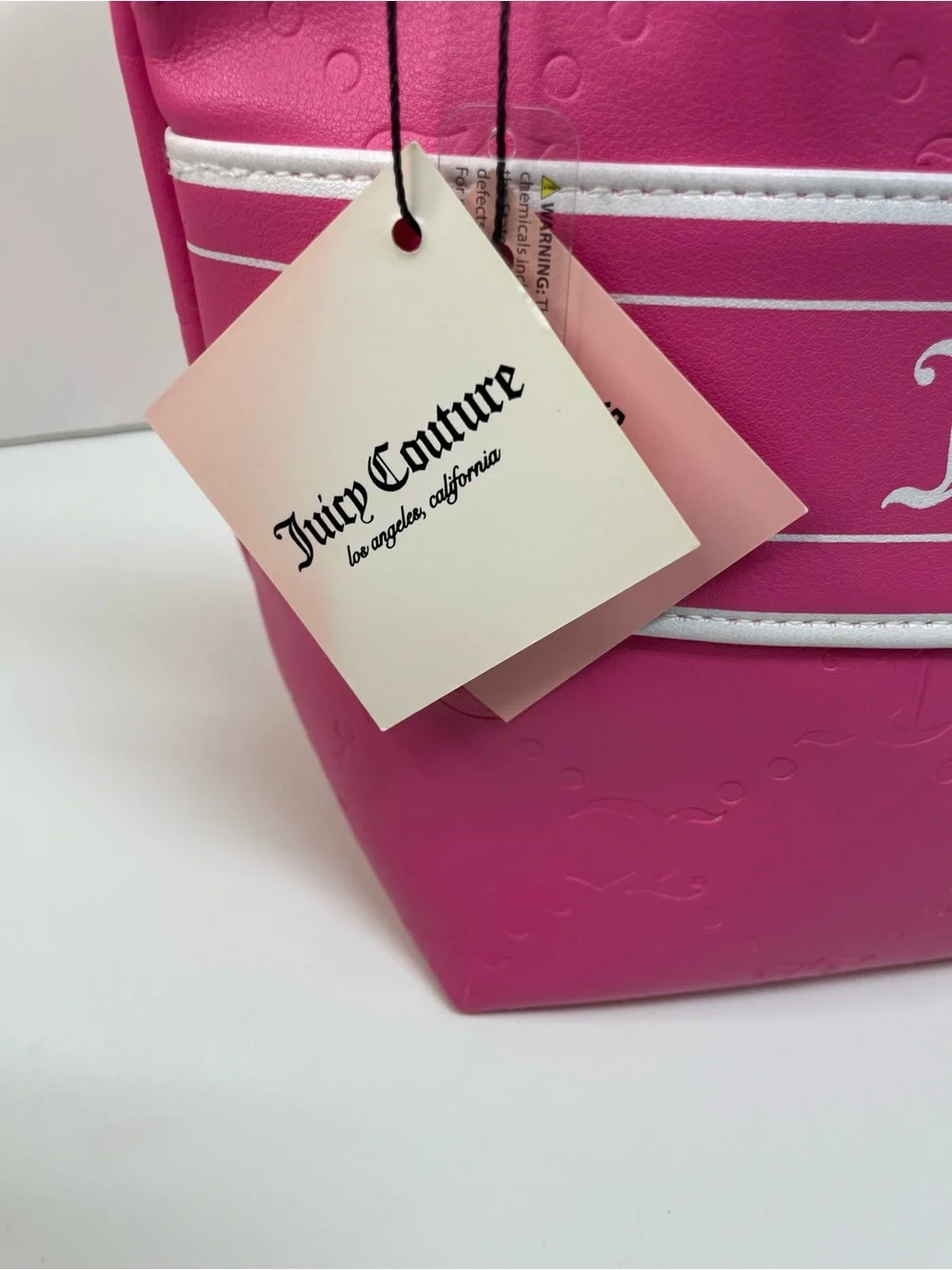 Juicy Couture Pink Lip Gloss Set with Matching Pink Makeup Bag 12x8